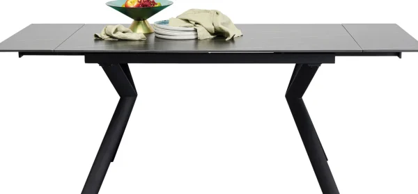Tavolo estensibile Xenia Nero 140(+30+30)x80cm - KARE