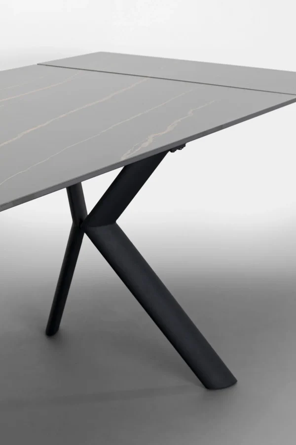 Tavolo estensibile Xenia Nero 140(+30+30)x80cm - KARE