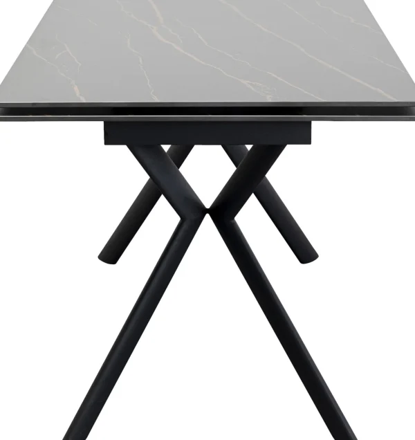 Tavolo estensibile Xenia Nero 140(+30+30)x80cm - KARE