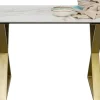 Tavolo Eternity Cross Ottone 160x80cm - KARE