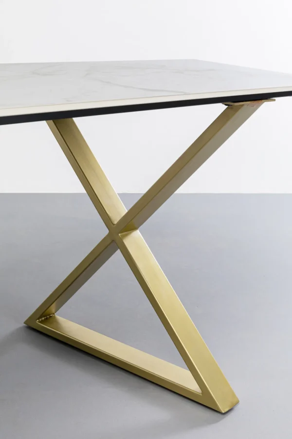Tavolo Eternity Cross Ottone 160x80cm - KARE