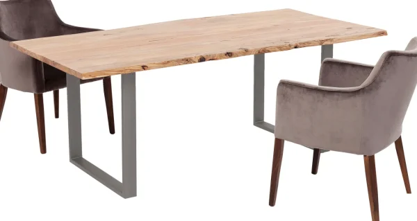 TAVOLO HARMONY ACCIAIO GREZZO 160X80CM - KARE