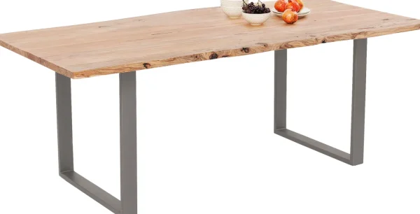 TAVOLO HARMONY ACCIAIO GREZZO 160X80CM - KARE