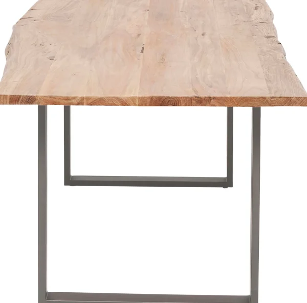 TAVOLO HARMONY ACCIAIO GREZZO 160X80CM - KARE