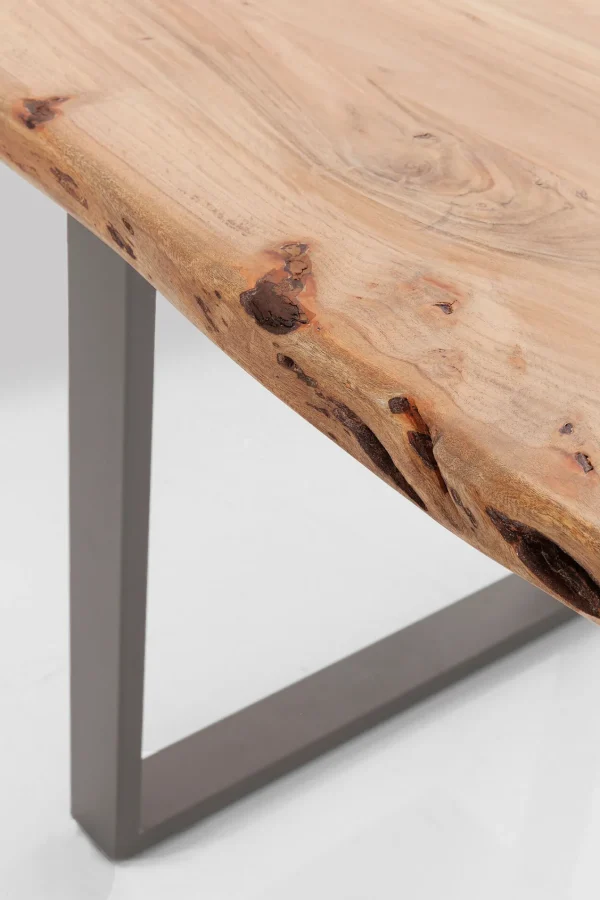 TAVOLO HARMONY ACCIAIO GREZZO 160X80CM - KARE