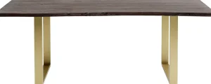 Tavolo Harmony scuro acciaio grezzo 200x100 - KARE