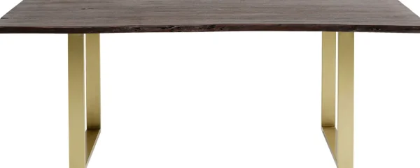 Tavolo Harmony scuro acciaio grezzo 200x100 - KARE