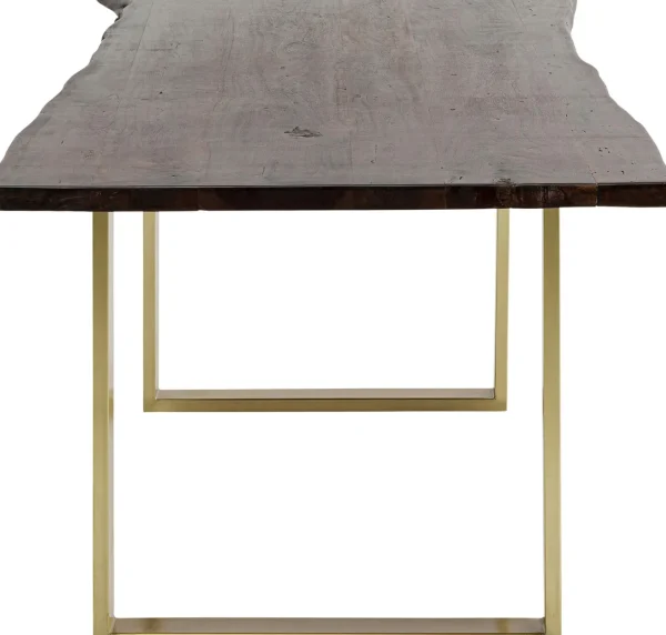 Tavolo Harmony scuro acciaio grezzo 200x100 - KARE