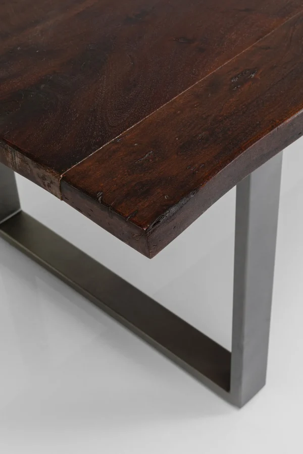 Tavolo Harmony scuro acciaio grezzo 200x100 cm - KARE