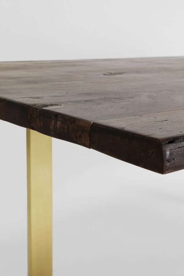 Tavolo Harmony scuro acciaio grezzo 200x100 - KARE