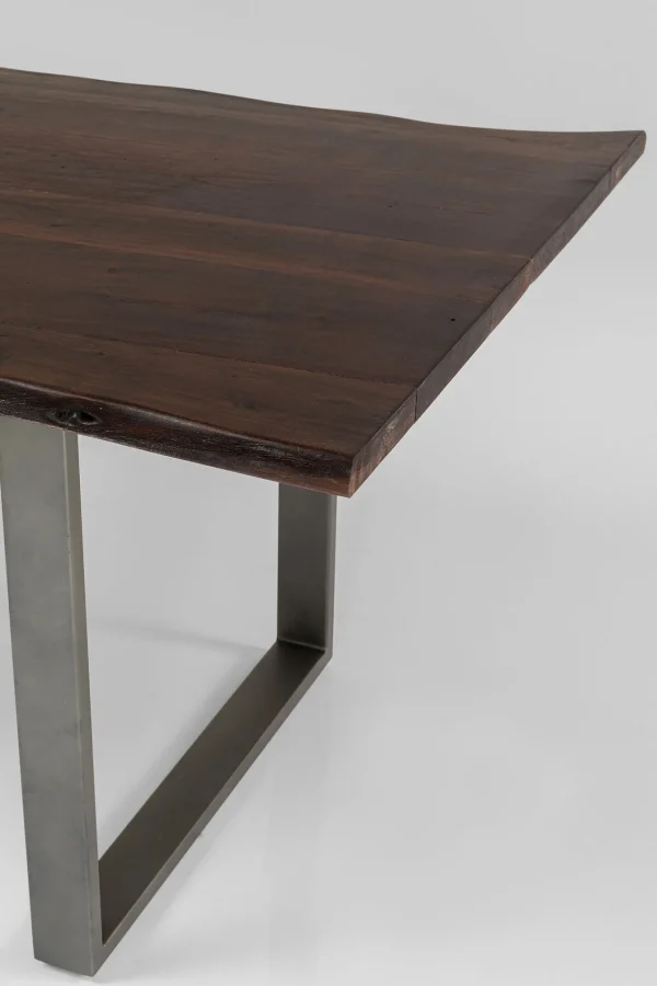 Tavolo Harmony scuro acciaio grezzo 200x100 cm - KARE