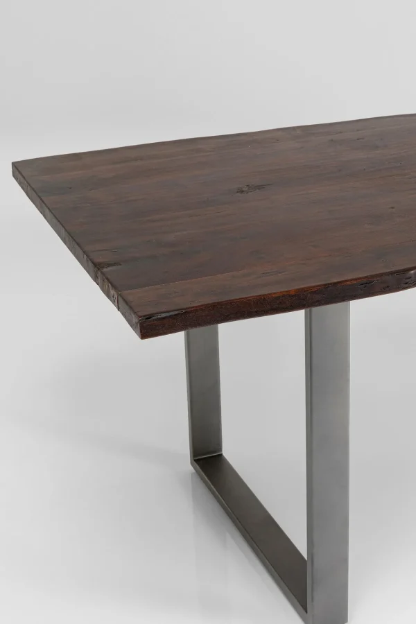 Tavolo Harmony scuro acciaio grezzo 200x100 cm - KARE