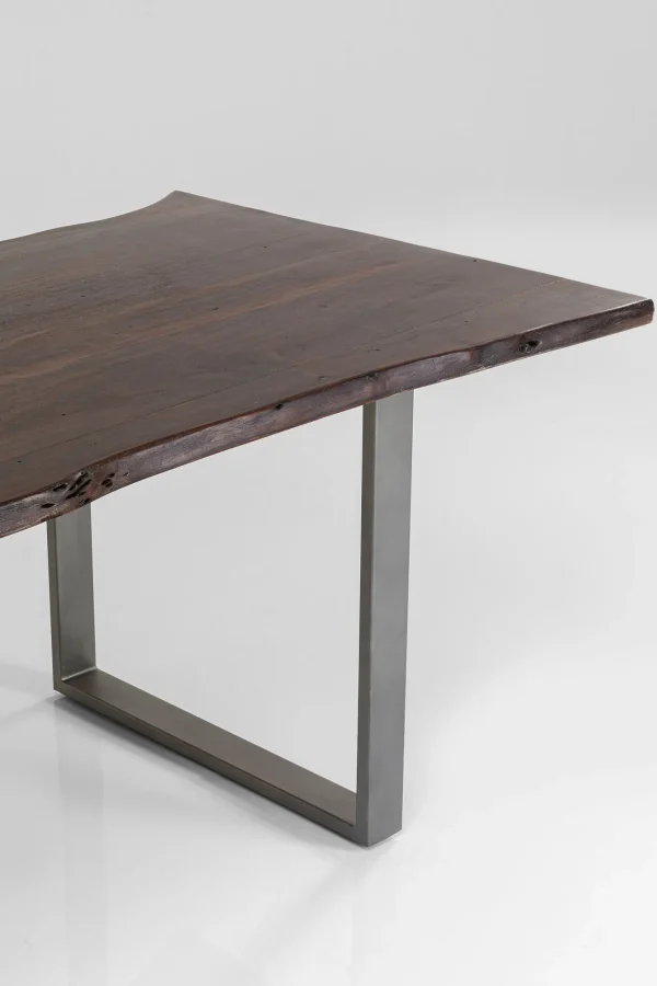 Tavolo Harmony scuro acciaio grezzo 200x100 cm - KARE