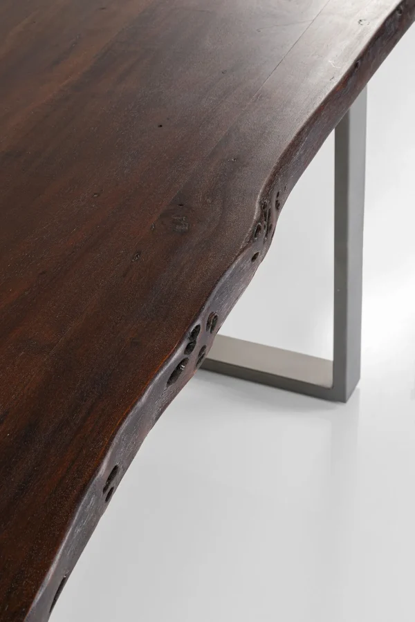 Tavolo Harmony scuro acciaio grezzo 200x100 cm - KARE