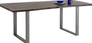 Tavolo Harmony scuro acciaio grezzo 200x100 cm - KARE