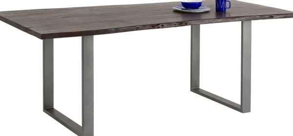 Tavolo Harmony scuro acciaio grezzo 200x100 cm - KARE