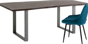Tavolo Harmony scuro acciaio grezzo 200x100 cm - KARE