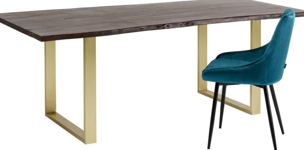 Tavolo Harmony scuro acciaio grezzo 200x100 - KARE