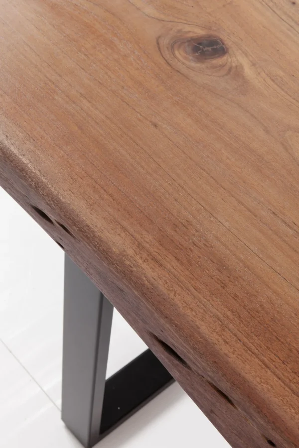 Tavolo Harmony scuro cromato 180x90 cm - KARE