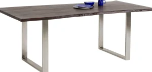 Tavolo Harmony scuro cromato 180x90 cm - KARE