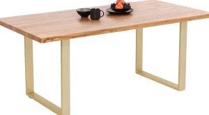 Tavolo Jackie quercia-ottone 160x80 - KARE