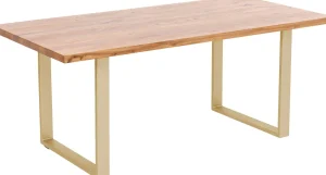 Tavolo Jackie quercia-ottone 160x80 - KARE
