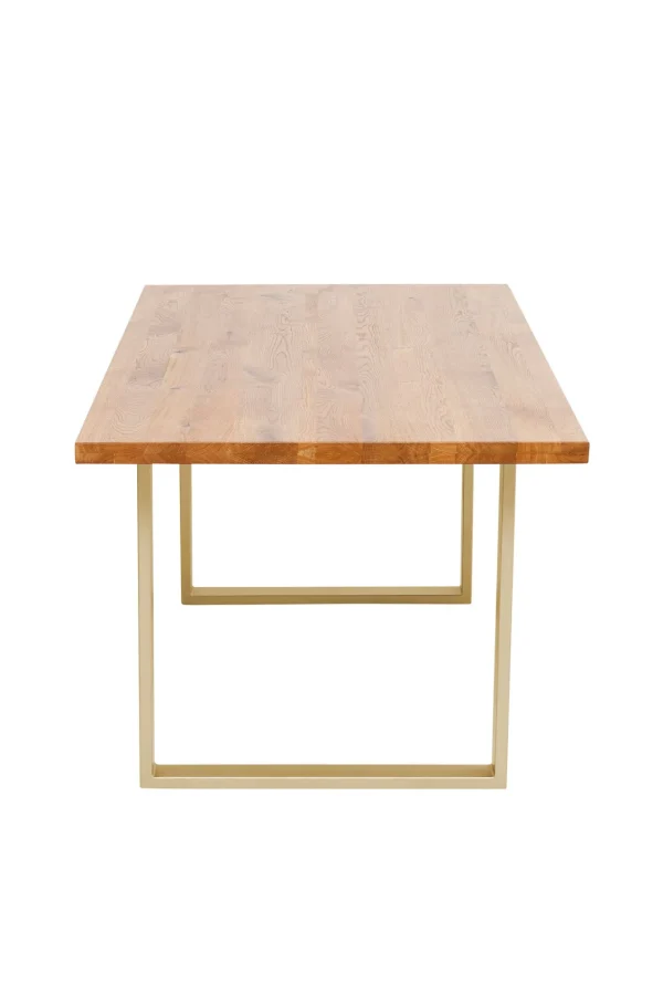 Tavolo Jackie quercia-ottone 160x80 - KARE