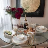 TAVOLO MOLEKULAR ORO Ø120CM - KARE