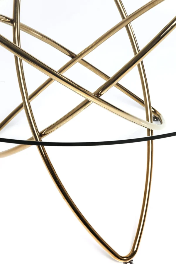 TAVOLO MOLEKULAR ORO Ø120CM - KARE
