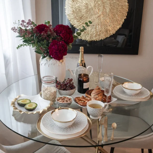 TAVOLO MOLEKULAR ORO Ø120CM - KARE