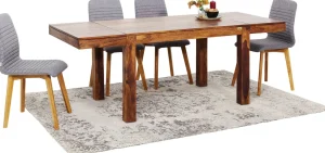 TAVOLO MOMO CON 2 ESTENSIONI 120(+40+40)X80CM - KARE