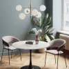 Tavolo Schickeria marmo bianco nero Ø110cm - KARE