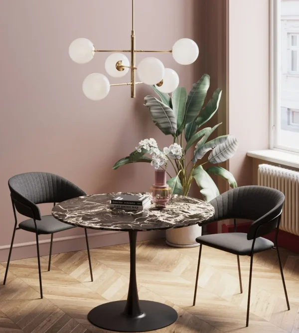 Tavolo Schickeria marmo nero Ø110cm - KARE