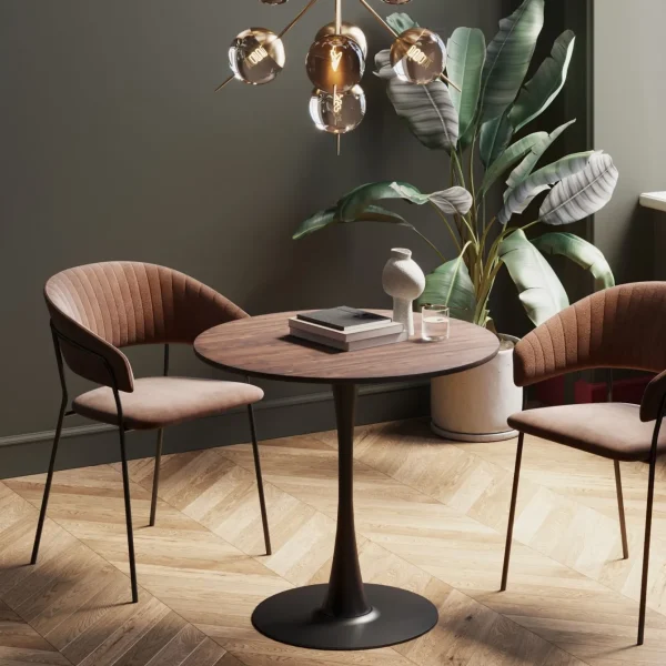 Tavolo Schickeria noce nero Ø80cm - KARE