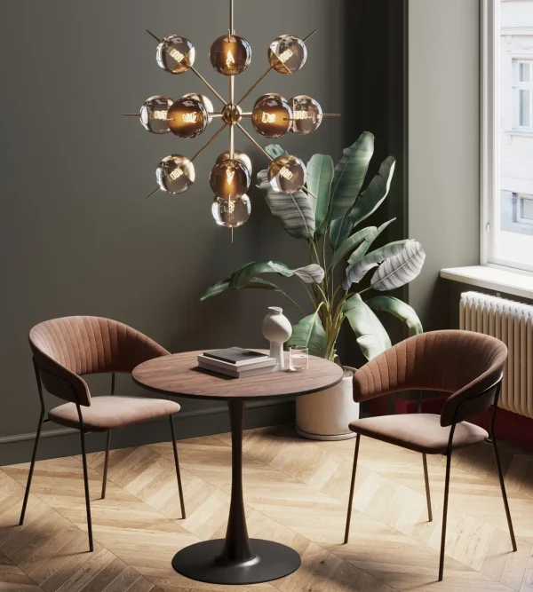 Tavolo Schickeria noce nero Ø80cm - KARE
