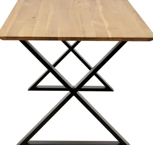Tavolo Symphony quercia Cross nero 200x100cm - KARE