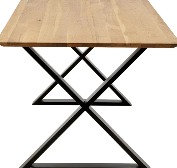 Tavolo Symphony quercia Cross nero 200x100cm - KARE