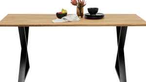 Tavolo Symphony quercia Cross nero 200x100cm - KARE