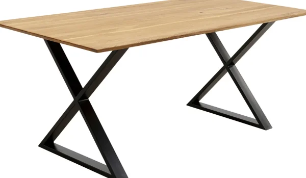 Tavolo Symphony quercia Cross nero 200x100cm - KARE
