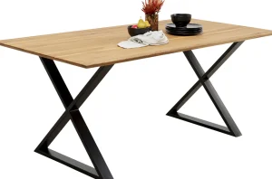 Tavolo Symphony quercia Cross nero 200x100cm - KARE