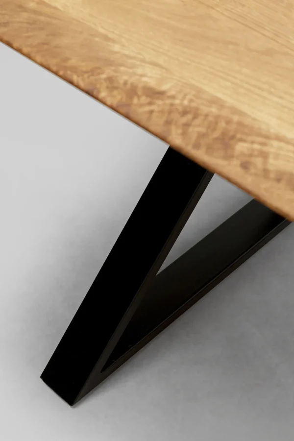 Tavolo Symphony quercia Cross nero 200x100cm - KARE