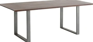 Tavolo Symphony scuro acciaio grezzo 200x100 cm - KARE