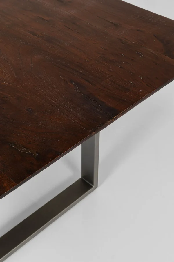 Tavolo Symphony scuro acciaio grezzo 200x100 cm - KARE