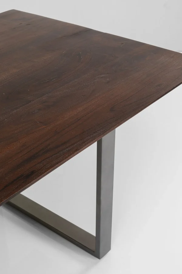 Tavolo Symphony scuro acciaio grezzo 200x100 cm - KARE