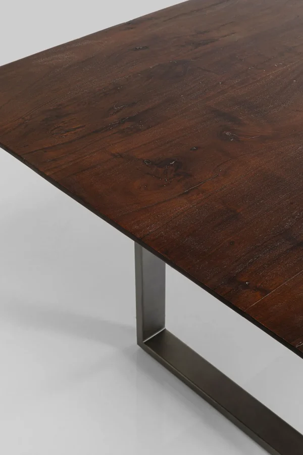 Tavolo Symphony scuro acciaio grezzo 200x100 cm - KARE