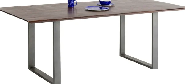 Tavolo Symphony scuro acciaio grezzo 200x100 cm - KARE