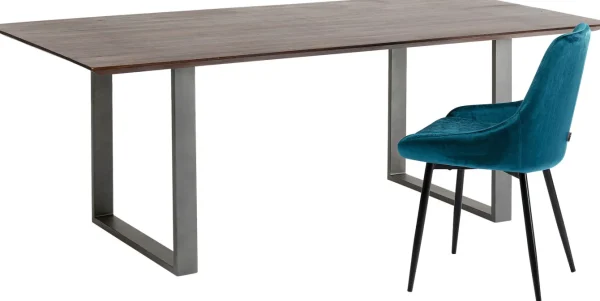 TAVOLO SYMPHONY SCURO ACCIAIO GREZZO 180X90 - KARE