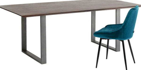 Tavolo Symphony scuro acciaio grezzo 200x100 cm - KARE