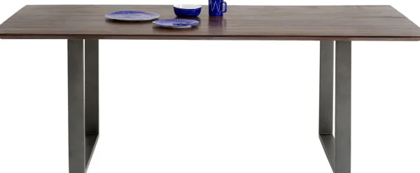 Tavolo Symphony scuro acciaio grezzo 200x100 cm - KARE