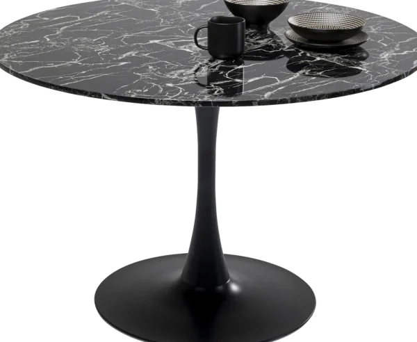 Tavolo Veneto marmo nero Ø110cm - KARE